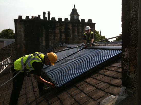 The Borough solar water heating