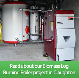 Biomass Log Burning Boiler, Claughton