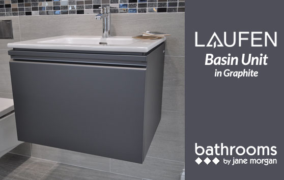 Laufen Basin Unit in Graphite