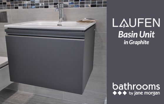 Laufen Basin Unit in Graphite